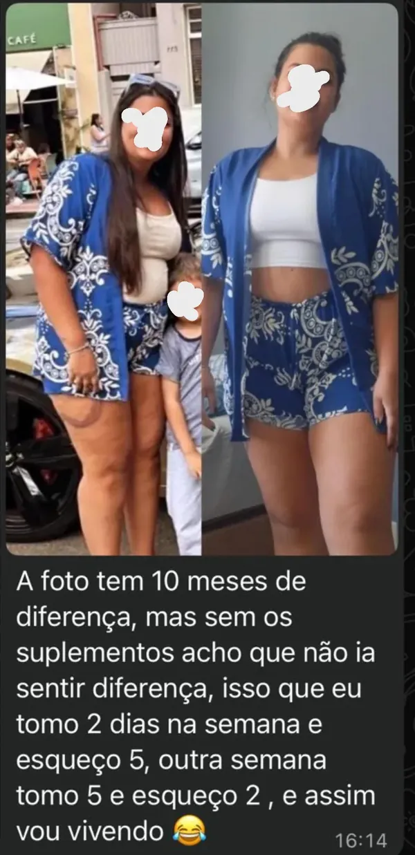 Antes e depois: 10 meses usando Kit Derrete